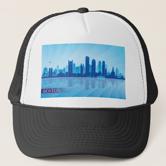 Gorra De Camionero Skyline de Boston (Anverso)