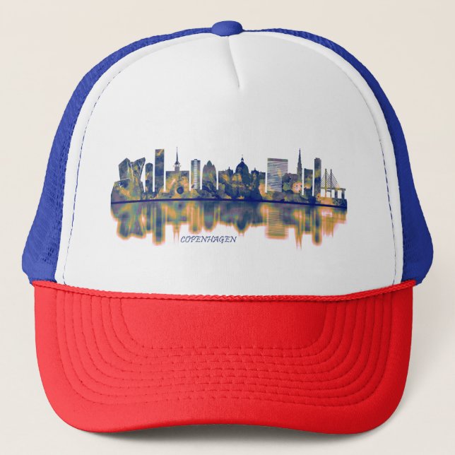 Gorra De Camionero Skyline de Copenhague (Anverso)