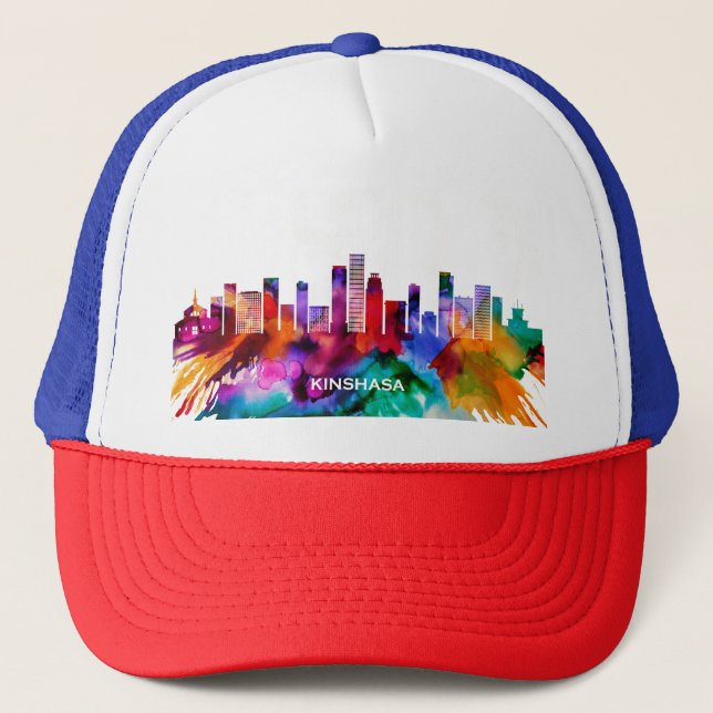 Gorra De Camionero Skyline de Kinshasa (Anverso)