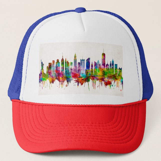 Gorra De Camionero Skyline de Nueva York (Anverso)