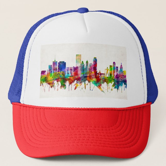Gorra De Camionero Skyline de Tulsa Oklahoma (Anverso)