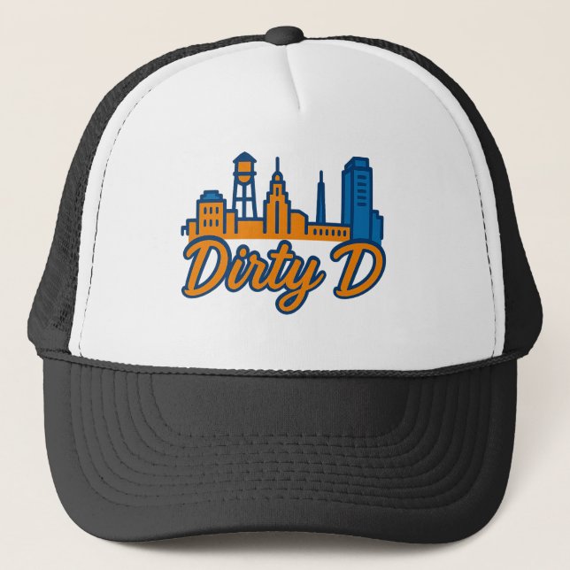 Gorra De Camionero Skyline Dirty D Durham - Orgullo urbano (Anverso)