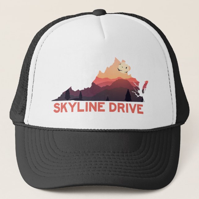 Gorra De Camionero Skyline Drive Shenandoah National Park Virginia Ma (Anverso)