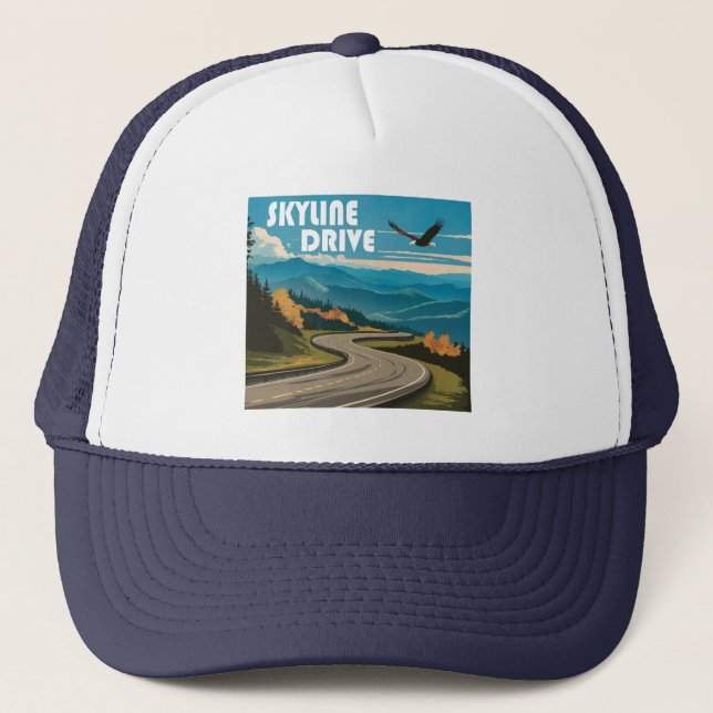 Gorra De Camionero Skyline Drive Virginia Eagle (Anverso)