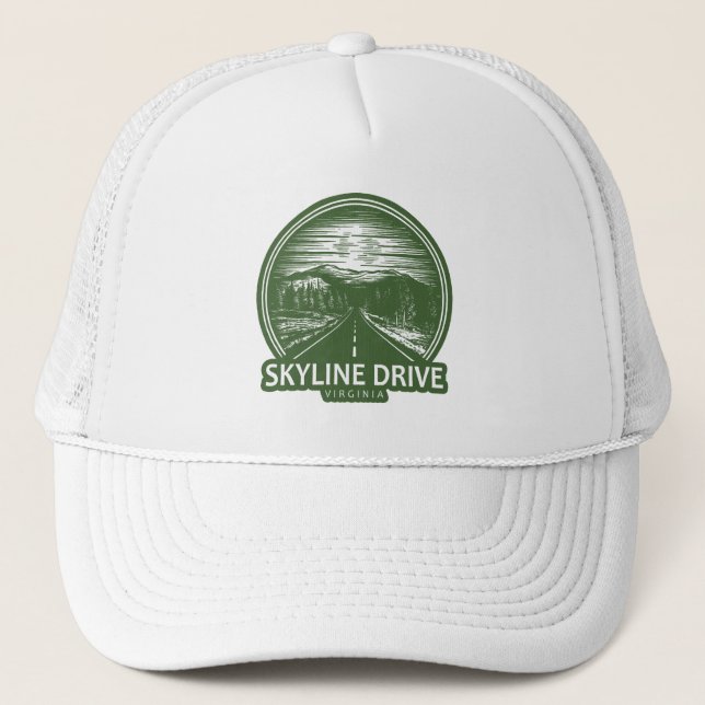 Gorra De Camionero Skyline Drive Virginia Forest (Anverso)