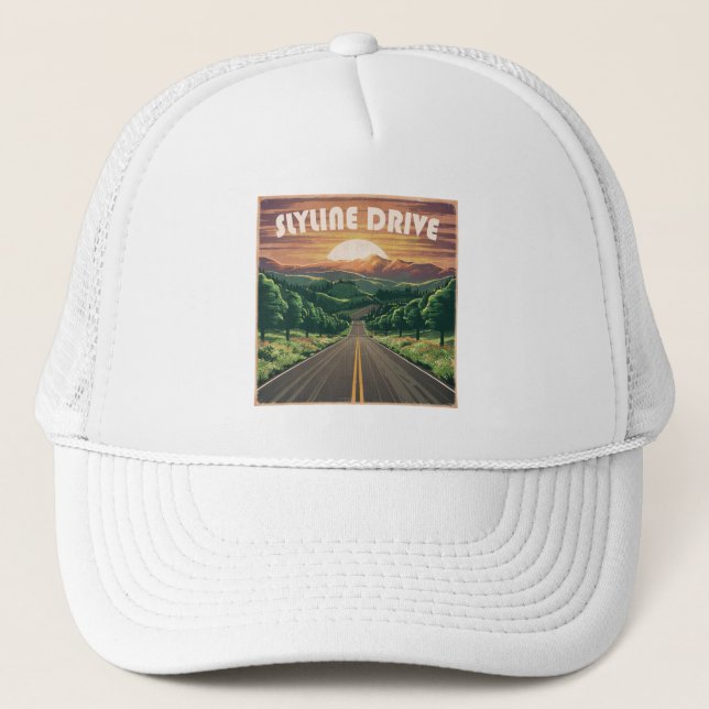 Gorra De Camionero Skyline Drive Virginia Sunset (Anverso)