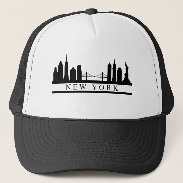 Gorra De Camionero Skyline New York (Anverso)