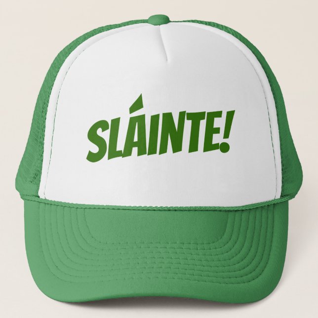 Gorra De Camionero Sláinte - Green St.PAtrick fiesta de camionera (Anverso)