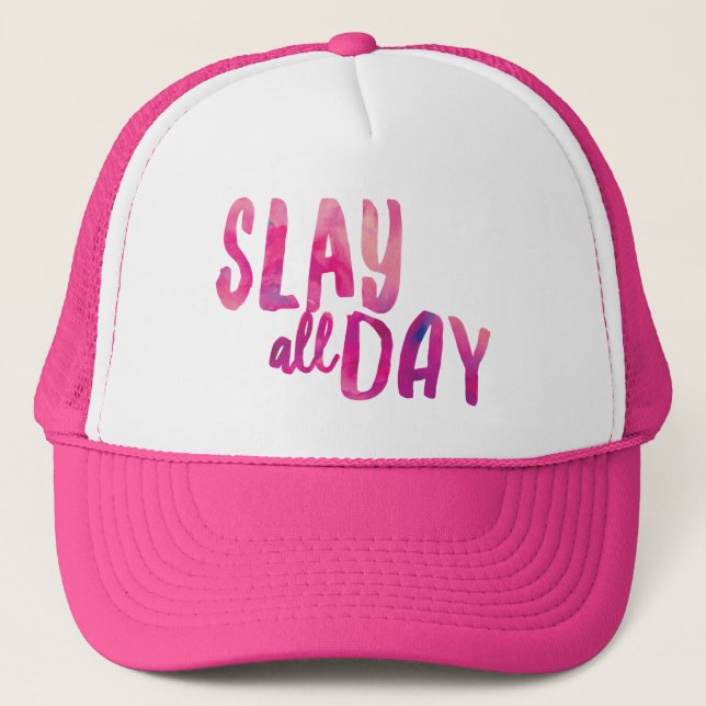 Gorra De Camionero Slay All Day Trucker Hat (Anverso)