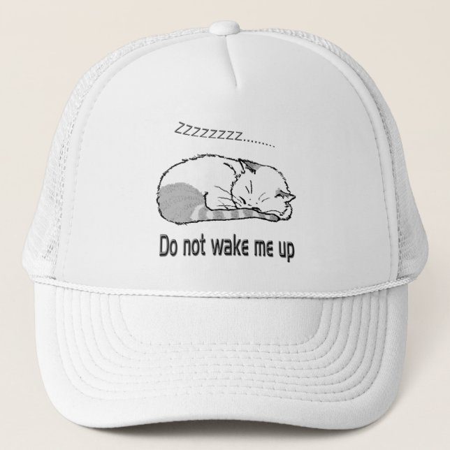 Gorra De Camionero sleeping cat 2 (Anverso)
