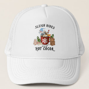 Gorra De Camionero Sleigh Rides y Hot Cocoa - Gnome escandinavo