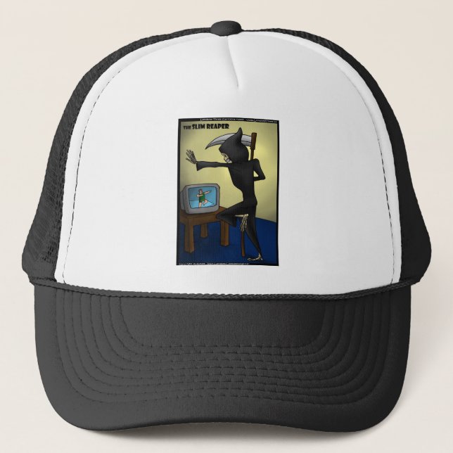 Gorra De Camionero Slim Reaper Funny Gifts Cards & Tees (Anverso)