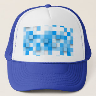 Gorra De Camionero SlipperyJoe's cuadrados arte mosaico moderno tres-