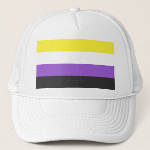 Gorra De Camionero SlipperyJoe's Nonbinary Pride Flag gay gifts LGBTQ