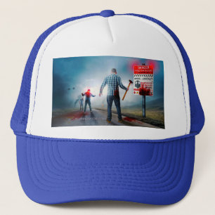 Gorra De Camionero SlipperyJoe's peligro de infección apocalíptica Ha