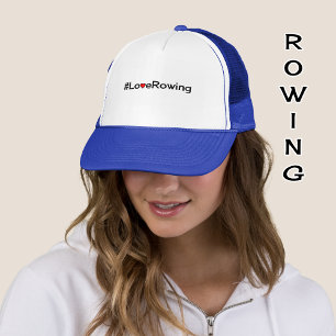 Gorra De Camionero Slogan de Hashtag Love Rowing