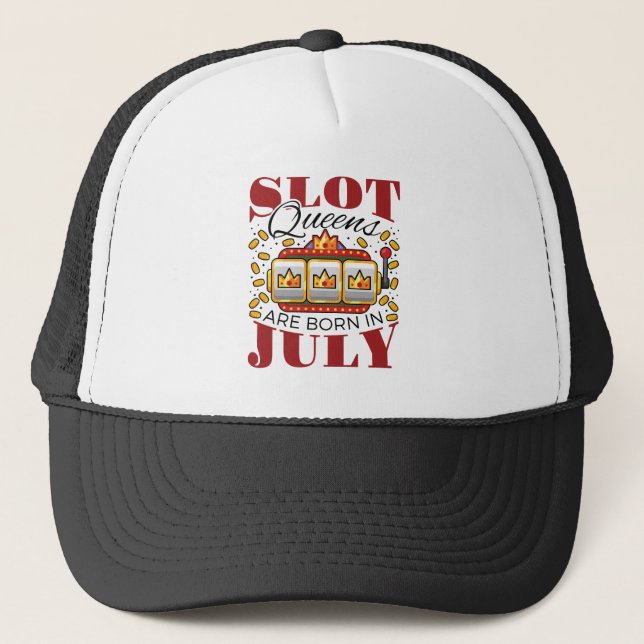 Gorra De Camionero Slot Queens Nace En Julio (Anverso)