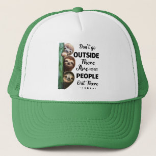 Gorra De Camionero Sloth no sale Hay Gente ahí fuera