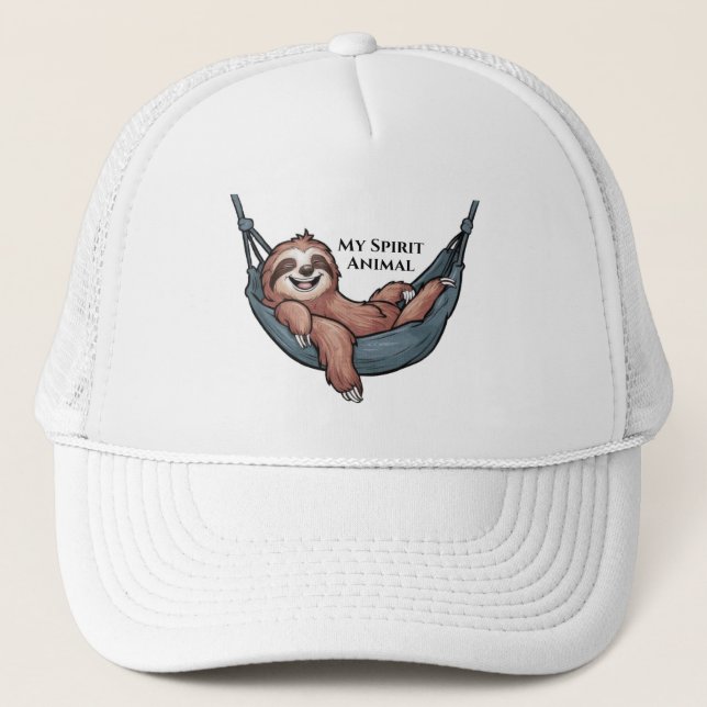 Gorra De Camionero Sloth Relaxing Hat (Anverso)