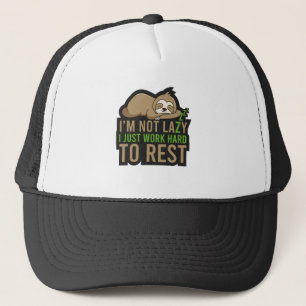 Gorra De Camionero Sloth Sleep Rest Animal Relax Lazy Cute Nap