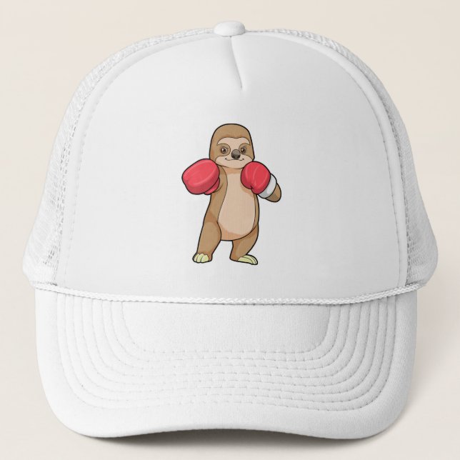 Gorra De Camionero Slots as Boxer con guantes de boxeo (Anverso)
