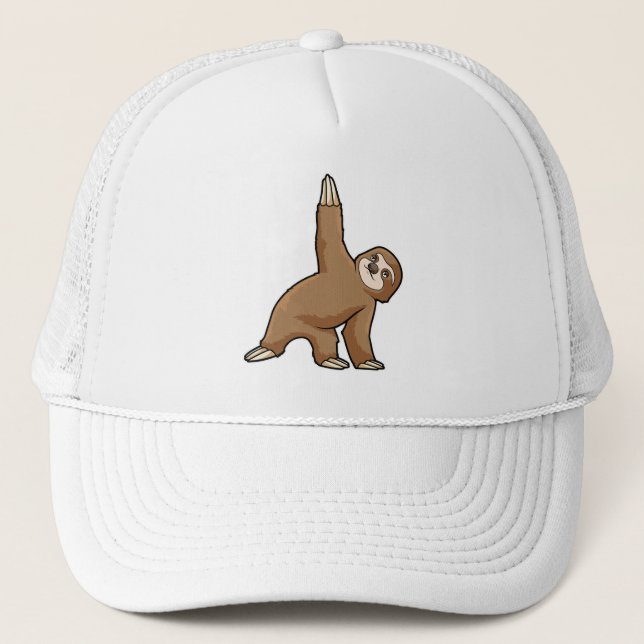 Gorra De Camionero Slots en Yoga Stretching ejercicios Piernas (Anverso)