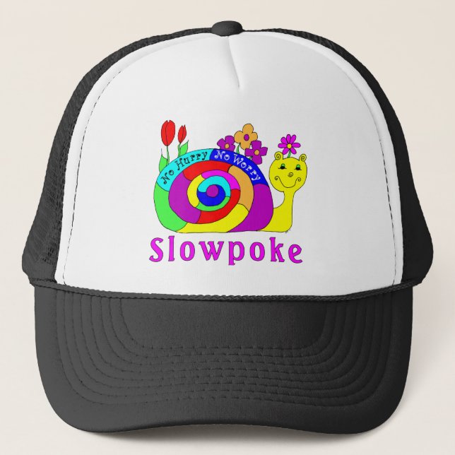 Gorra De Camionero "Slowpoke" Slowpoke el caracol (Anverso)