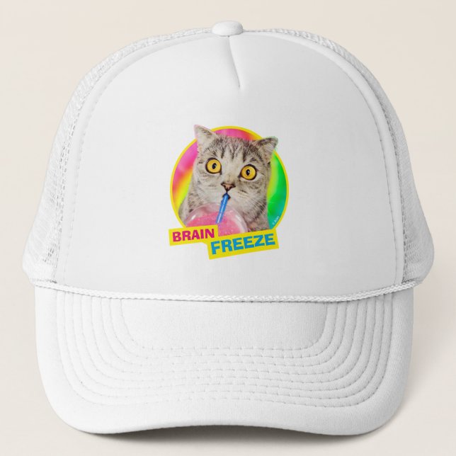 Gorra De Camionero Slushie para el consumo de gato (Anverso)