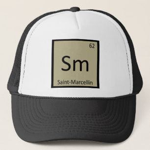 Gorra De Camionero Sm - Símbolo Químico del Queso Saint-Marcellin