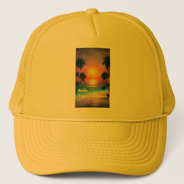 Gorra De Camionero Smile... You're at the Beach – Chill Summer Cap (Anverso)