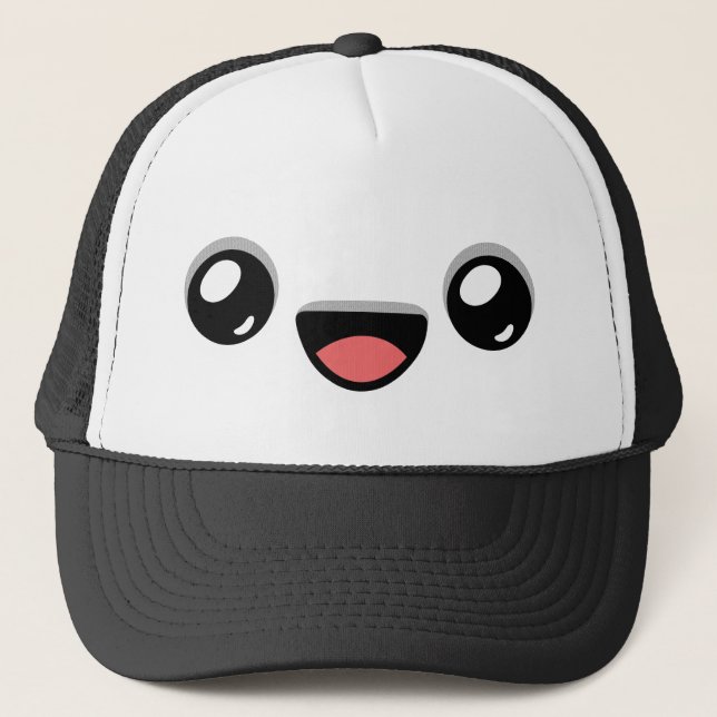 Gorra De Camionero Smiling Face - Happy Jump (Anverso)