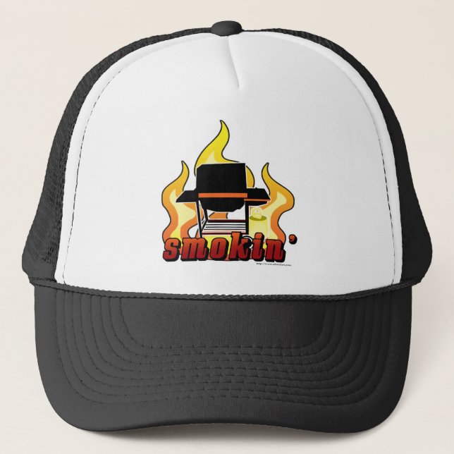 Gorra De Camionero Smokin BBQ lover (Anverso)