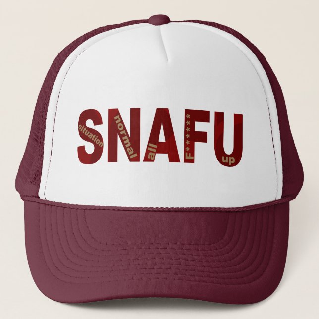 GORRA DE CAMIONERO SNAFU (Anverso)
