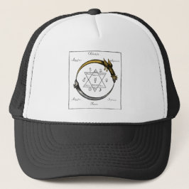 Gorra De Camionero Snake and Dragon Ouroboros