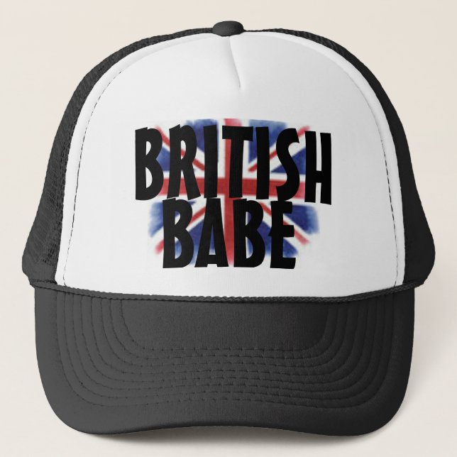 Gorra De Camionero Snapback británico del bebé (Anverso)
