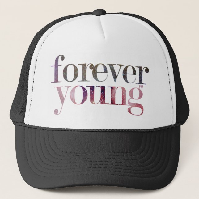 Gorra De Camionero Snapback para siempre joven (Anverso)