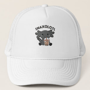 Gorra De Camionero Snaxolotl Axolotl Bubble Tea Amantes de los dulces