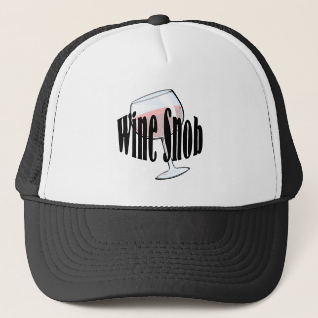 Gorra De Camionero Snob del vino (Anverso)