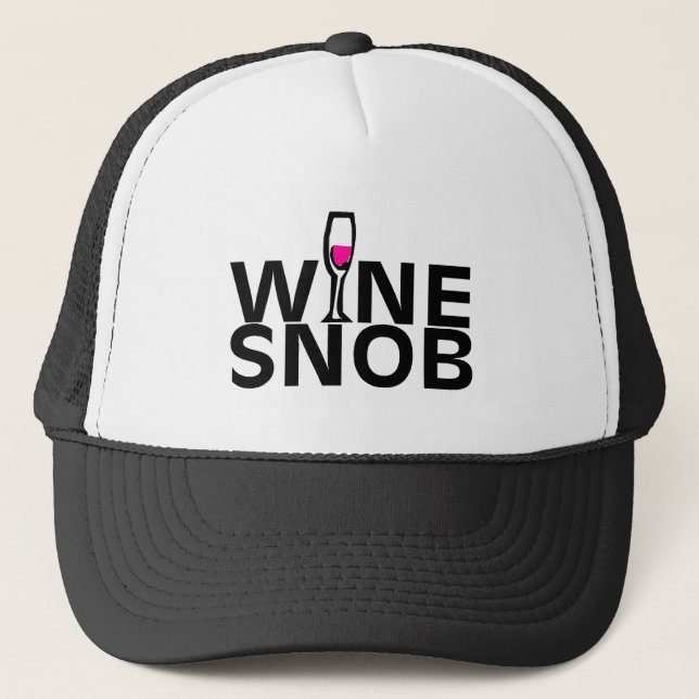 Gorra De Camionero Snob del vino (Anverso)