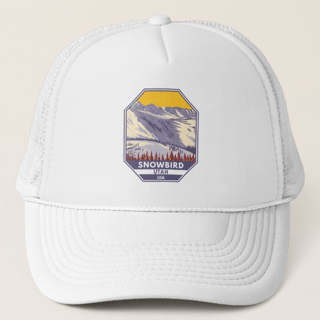 Gorra De Camionero Snowbird Ski Area Winter Utah (Anverso)