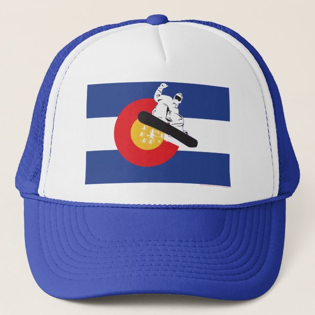 Gorra De Camionero Snowboard Colorado (Anverso)