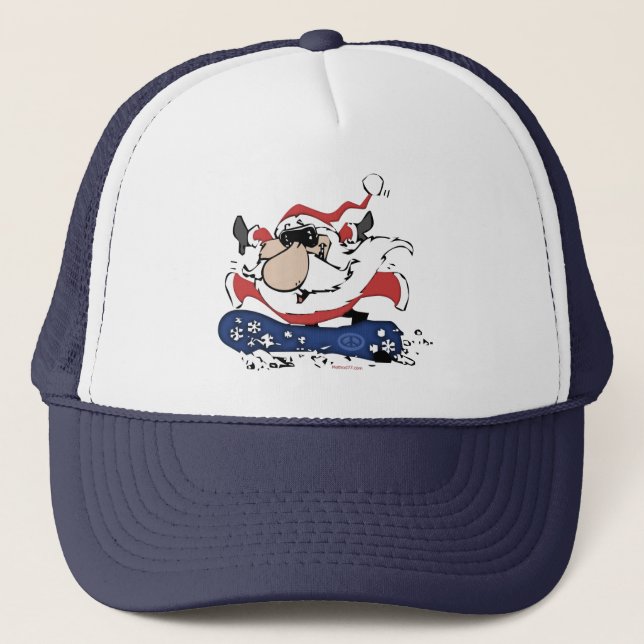 Gorra De Camionero Snowboard Santa Hat (Anverso)