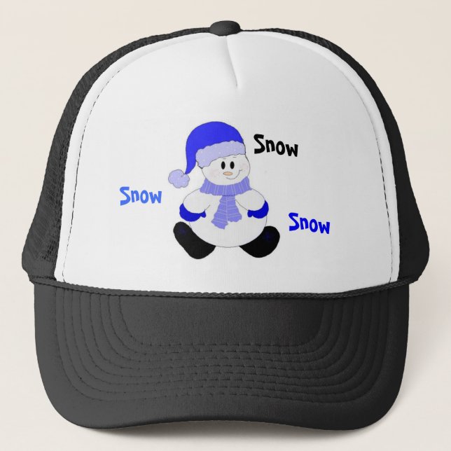 Gorra De Camionero Snowman Trae La Nieve (Anverso)