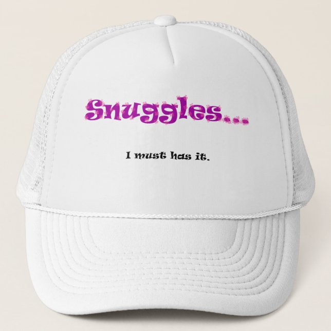 Gorra De Camionero Snuggles… Debo lo tengo (Anverso)