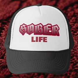 Gorra De Camionero Sober Life Red