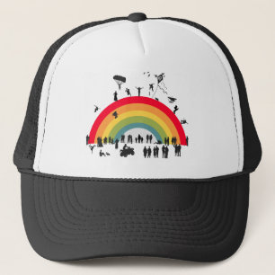Gorra De Camionero Sobre el arcoiris