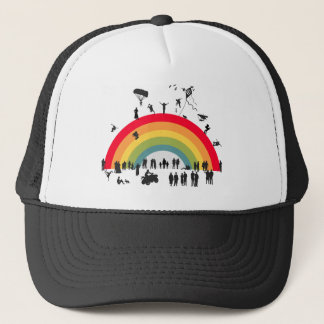 Gorra De Camionero Sobre el arcoiris