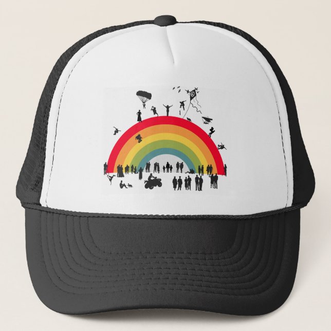 Gorra De Camionero Sobre el arcoiris (Anverso)