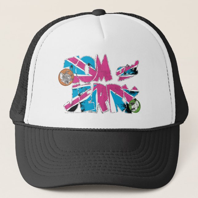 Gorra De Camionero Sobrecarga de Tom y Jerry UK (Anverso)