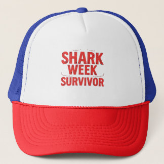 Gorra De Camionero Sobreviviente de la Semana del Tiburón